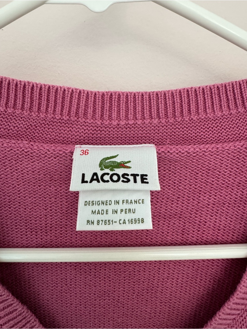 Lacoste Sweater, Preppy Knitwear for Women - Picture 2 of 5